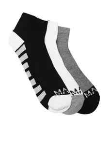 boohooMAN Men Pack Of 3 Striped Activewear Ankle Socks