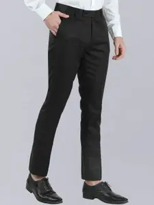 VEI SASTRE Men Mid-Rise plain Smart Slim Fit Formal Trousers
