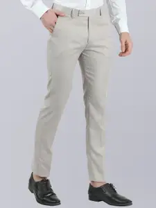 VEI SASTRE Men Mid-Rise plain Smart Slim Fit Formal Trousers