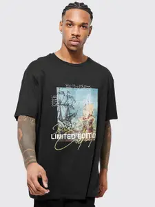 boohooMAN Oversized Graphic Printed T-shirt