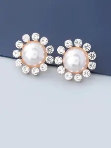 AVANT-GARDE PARIS Gold-Plated Circular Studs Earrings