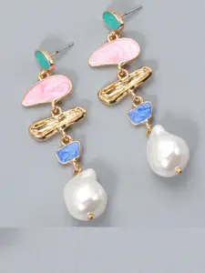 AVANT-GARDE PARIS Gold-Plated Contemporary Drop Earrings