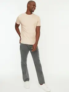 Trendyol Men Regular Fit Heavy Fade Mid-Rise Cotton Jeans