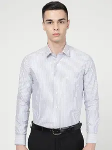 FRENCH CROWN Vertical Striped Standard Opaque Formal Shirt