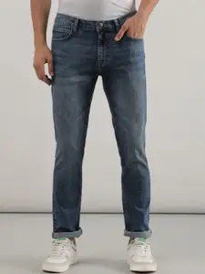Lee Men Cotton Bruce Skinny Fit Heavy Fade Stretchable Jeans