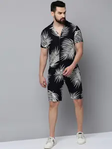 SHOWOFF Tropical Printed Shirt With Short