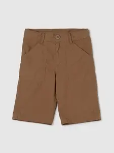 max Boys Mid-Rise Pure Cotton Cargo Shorts