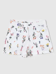 max Infant Girls Floral Regular Fit Pure Cotton Shorts