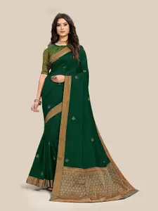UNITED LIBERTY Floral Embroidered Saree