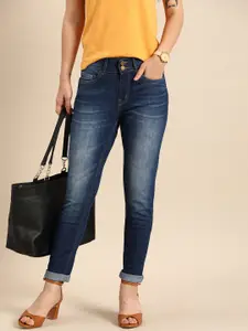 all about you Women Skinny Fit High-Rise Light Fade Stretchable Jeans