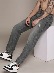 The Roadster Lifestyle Co. Relaxed Fit Pure Cotton Low Distress Light Fade Jeans