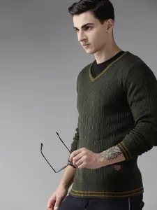 The Roadster Lifestyle Co.Men Cable Knit Pullover