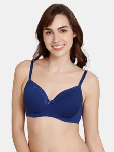 Zivame Lightly Padded Non-Wired All Day Comfort Seamless Bra