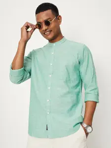 max Mandarin Collar Cotton Casual Shirt