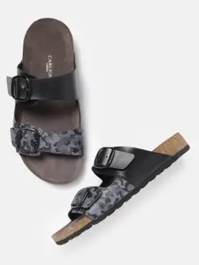 Carlton London Men Camouflage Print Comfort Sandals