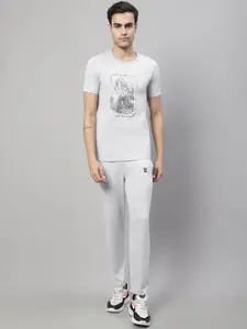 VIMAL JONNEY Men Printed Cotton T-Shirt And Pyjama Co-Ord Set