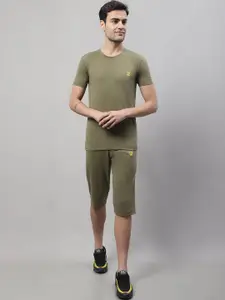 MACK JONNEY Round Neck Short Sleeves Soft and Breathable Comfort Pure Cotton Co-Ords