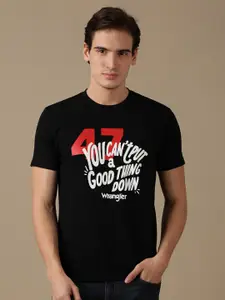 Wrangler Typography Printed Cotton T-shirt