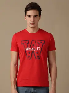 Wrangler Typography Printed Cotton T-shirt