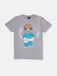 Gini and Jony Infants Boys Graphic Printed Cotton T-Shirt