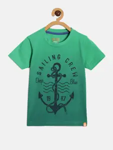 DIXCY SCOTT Boys Graphic Printed Cotton T-shirt