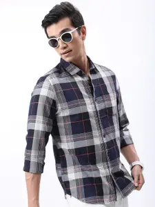HIGHLANDER Slim Fit Tartan Checked Casual Shirt