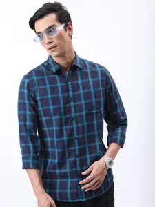 HIGHLANDER Slim Fit Tartan Checked Casual Shirt