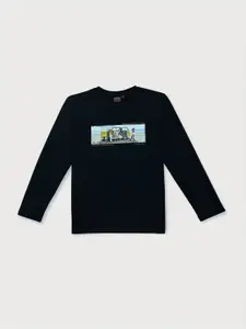 Gini and Jony Infants Boys Graphic Printed Cotton T-shirt