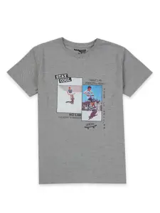 Gini and Jony Boys Graphic Printed Cotton T-shirt