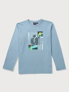 Gini and Jony Boys Graphic Printed Round Neck Cotton T-shirt