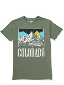 Gini and Jony Boys Graphic Printed Cotton T-shirt