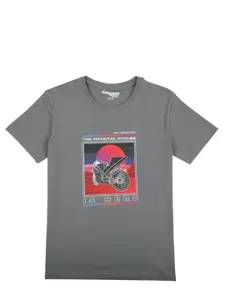 Gini and Jony Boys Graphic Printed Cotton T-shirt