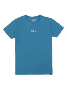 Gini and Jony Boys Brand Logo printed Cotton T-Shirt
