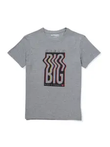 Gini and Jony Boys Typography Printed Cotton T-shirt