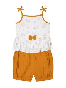 Budding Bees Infant Girls Printed Top With Shorts Set