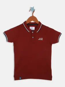 Monte Carlo Boys Polo Collar Pure Cotton T-shirt