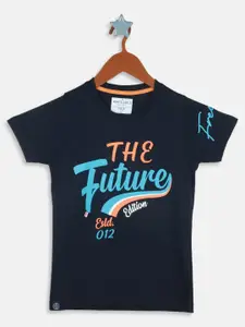 Monte Carlo Boys Typography Printed Pure Cotton T-shirt