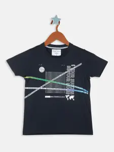 Monte Carlo Boys Typography Printed Regular Fit T-shirt