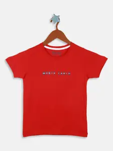 Monte Carlo Boys Round Neck Short Sleeves Pure Cotton T-shirt