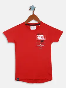 Monte Carlo Boys Typography Printed Cotton T-Shirt
