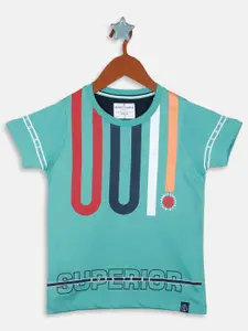 Monte Carlo Boys Typography Printed Pure Cotton T-shirt