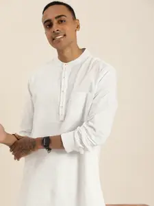 Taavi Woven Legacy Straight Kurta with Speckled Detail
