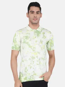 Monte Carlo Tie And Dye Polo Collar Cotton T-shirt