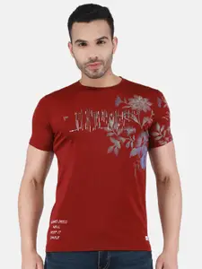 Monte Carlo Round Neck Floral Printed T-shirt