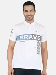 Monte Carlo Typography Printed Polo Collar T-shirt