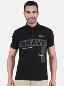 Monte Carlo Typography Printed Polo Collar T-shirt