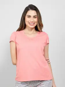 Jockey Round Neck Puffed Sleeves Relaxed Fit T-shirt