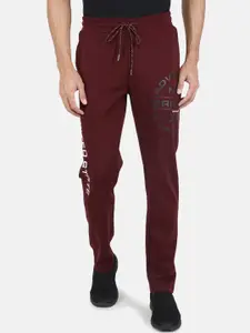 Monte Carlo Men Typography Printed Mid-Rise Track Pants