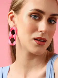 SOHI Geometric Drop Earrings