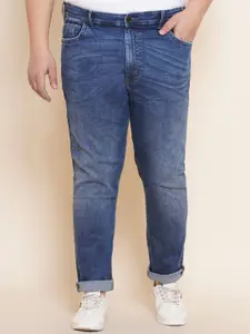 John Pride Men Plus Size Regular Fit Light Fade Stretchable Jeans